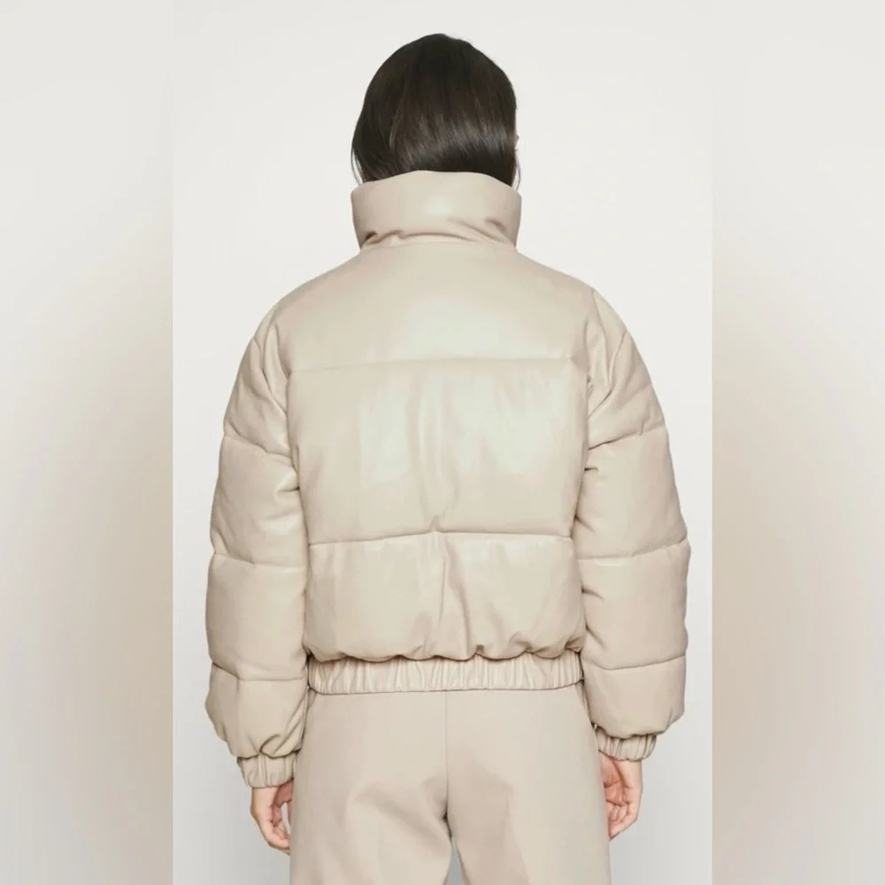 Abercrombie & Fitch CINCHED CUFF MINI PUFF - Winter Jacket beige size M - Picture 3 of 14
